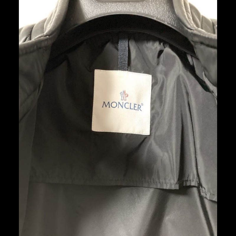MONCLER#黑色#風衣外套#騎士外套#2號#正品-5