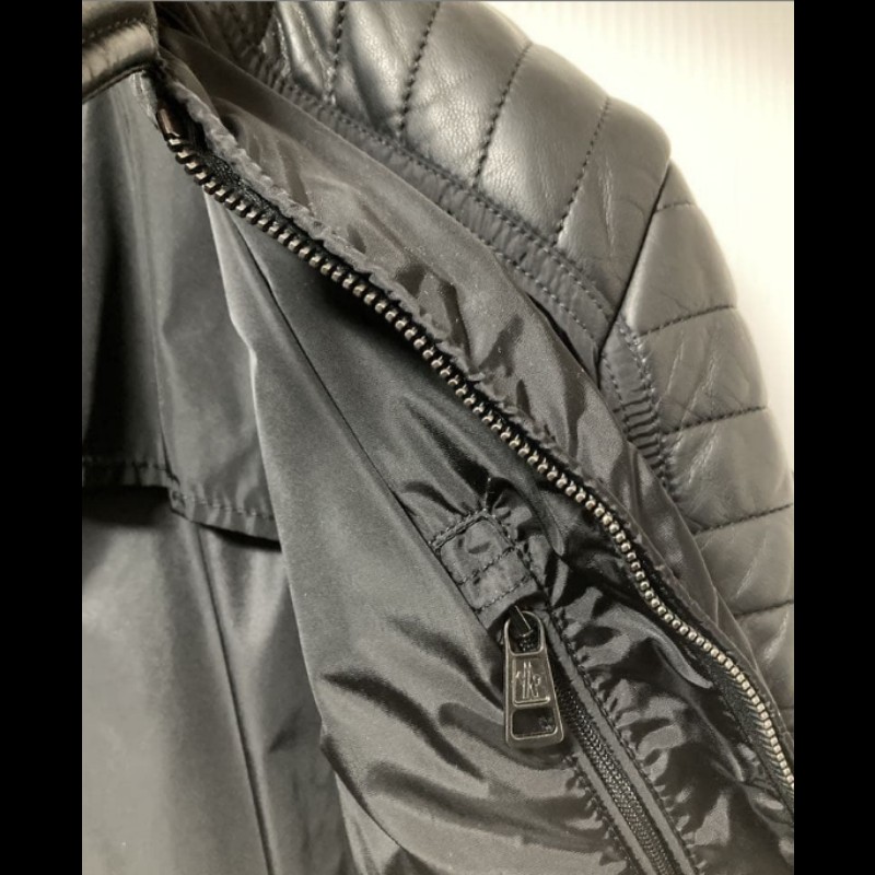 MONCLER#黑色#風衣外套#騎士外套#2號#正品-7