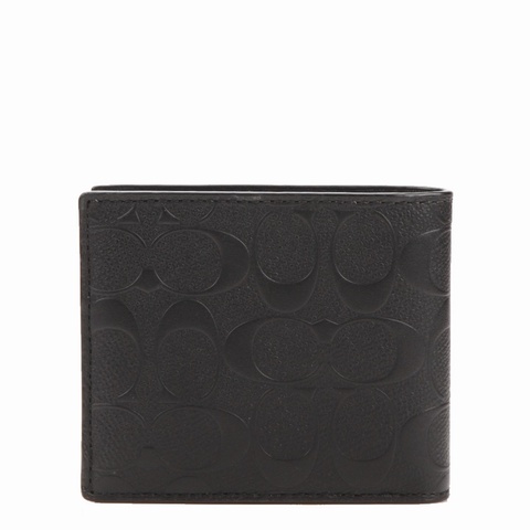 Coach 男士 徽標錢包均碼碼長：11cm，寬：1.5cm，高：10cm