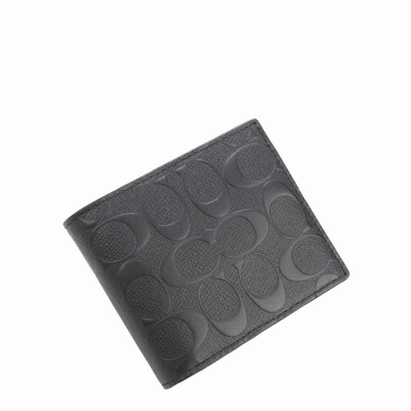 Coach 男士 徽標錢包均碼碼長：11cm，寬：1.5cm，高：10cm-2