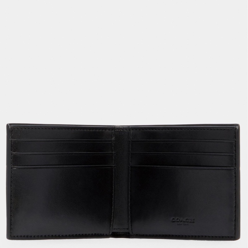 Coach 男士 經典雙C紋短款對折錢夾錢包均碼碼10cm*1.3cm*7.5cm-4