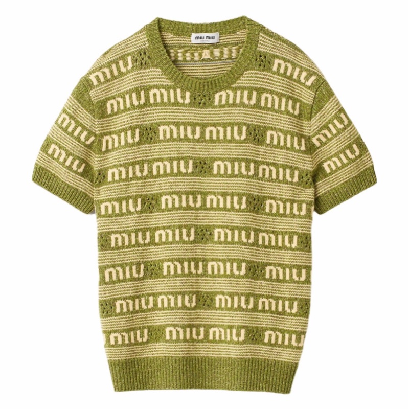 Miu Miu 女士 短袖毛衣IT-40碼-0
