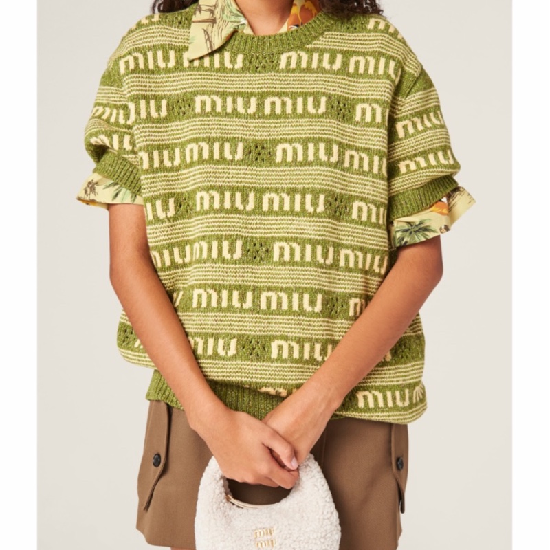 Miu Miu 女士 短袖毛衣IT-40碼-1