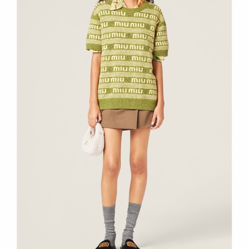 Miu Miu 女士 短袖毛衣IT-40碼-3