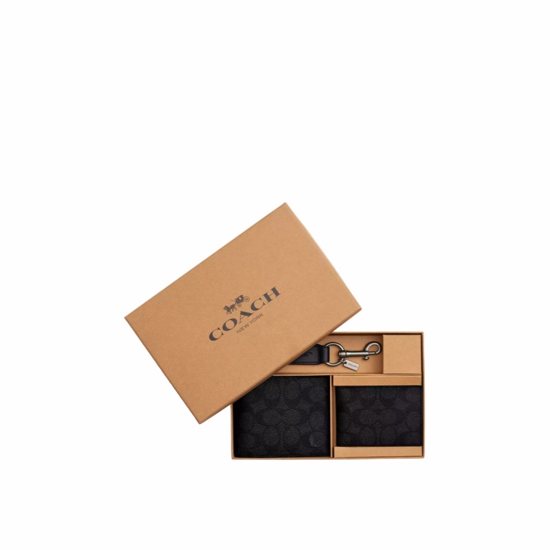 Coach 男士 盒裝 3 合 1 錢包禮品套裝均碼碼11.5cm*2.5cm*9.5cm-1