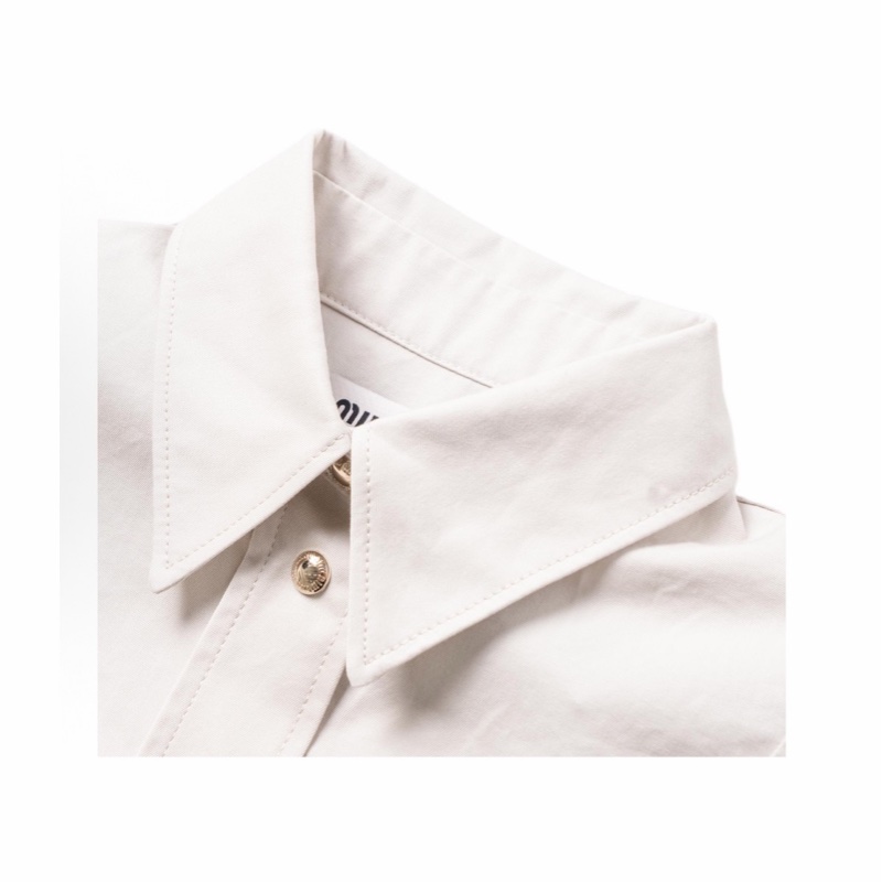 Miu Miu 女士 紐扣短袖襯衫IT-36 IT-38 IT-40 IT-42 IT-44 IT-46碼-3