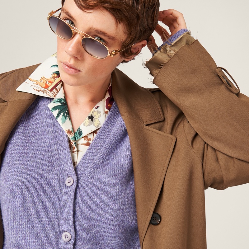 Miu Miu 女士 徽標羊毛羊絨針織衫IT-40碼-2