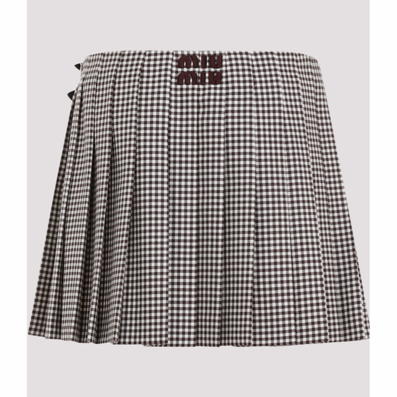 Miu Miu 女士 褶皺半身裙IT-38 碼-4