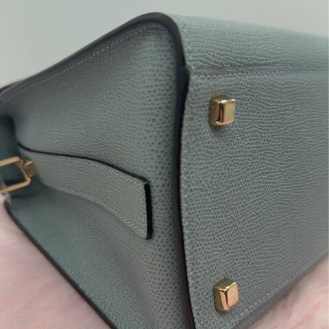 Valextra 藍色 Iside 系列 長方形扣肩背包