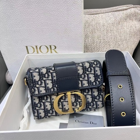 Dior迪奧老花蒙田box mini盒子包