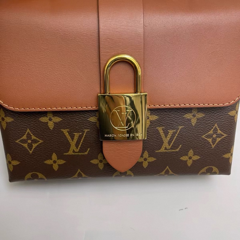 LV路易威登Locky bb焦糖色鎖頭包 芯片-4