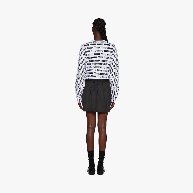 Miu Miu 女士 印花棉質T恤S碼-4