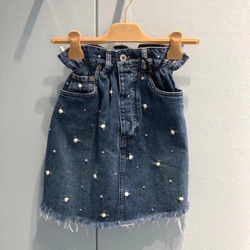 Miu Miu 女士 牛仔半身裙IT-40 IT-42碼-4