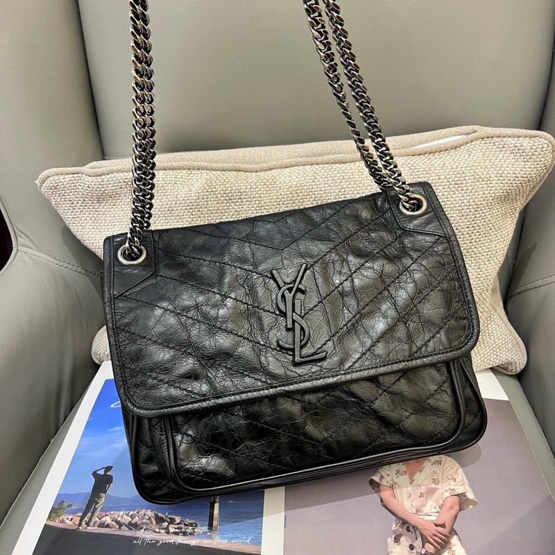 YSL黑銀niki 中號-1