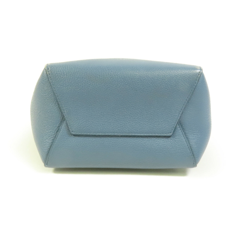CELINE 牛皮皮革Sangle Bucket Bag銀扣肩背袋-3