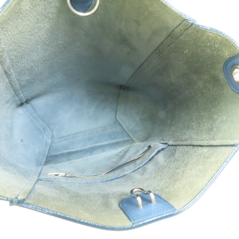 CELINE 牛皮皮革Sangle Bucket Bag銀扣肩背袋-4