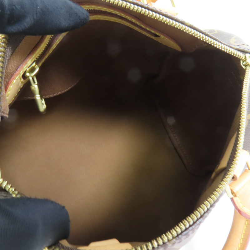 LOUIS VUITTON Monogram Speedy Bandouliere 25金扣手挽肩背兩用袋-4