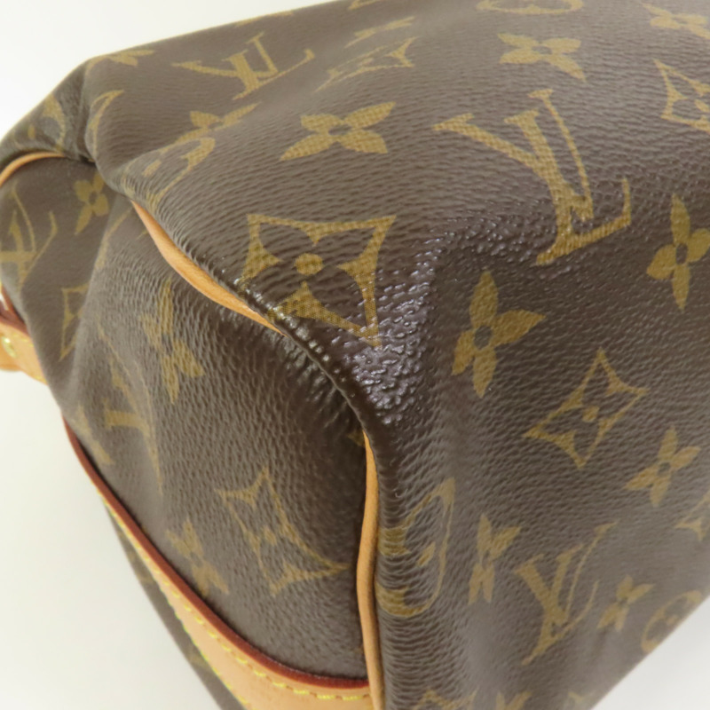 LOUIS VUITTON Monogram Speedy Bandouliere 25金扣手挽肩背兩用袋-10
