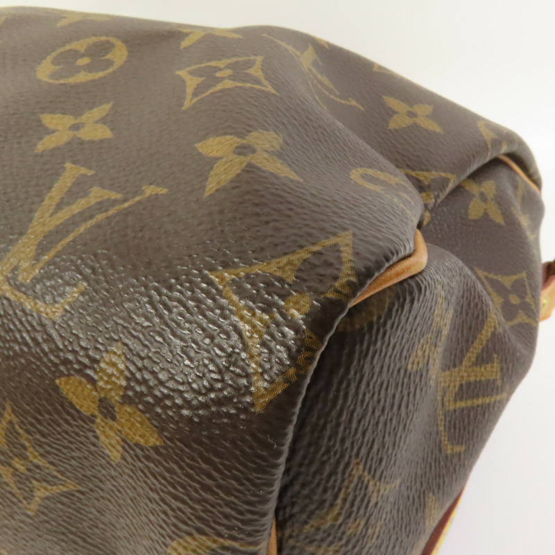 LOUIS VUITTON Monogram Speedy Bandouliere 25金扣手挽肩背兩用袋-11