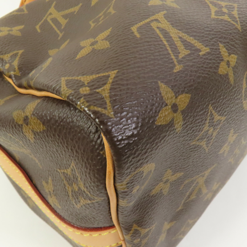 LOUIS VUITTON Monogram Speedy Bandouliere 25金扣手挽肩背兩用袋-12