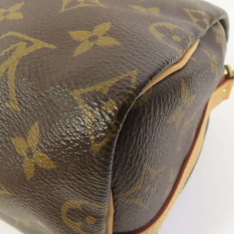 LOUIS VUITTON Monogram Speedy Bandouliere 25金扣手挽肩背兩用袋-13
