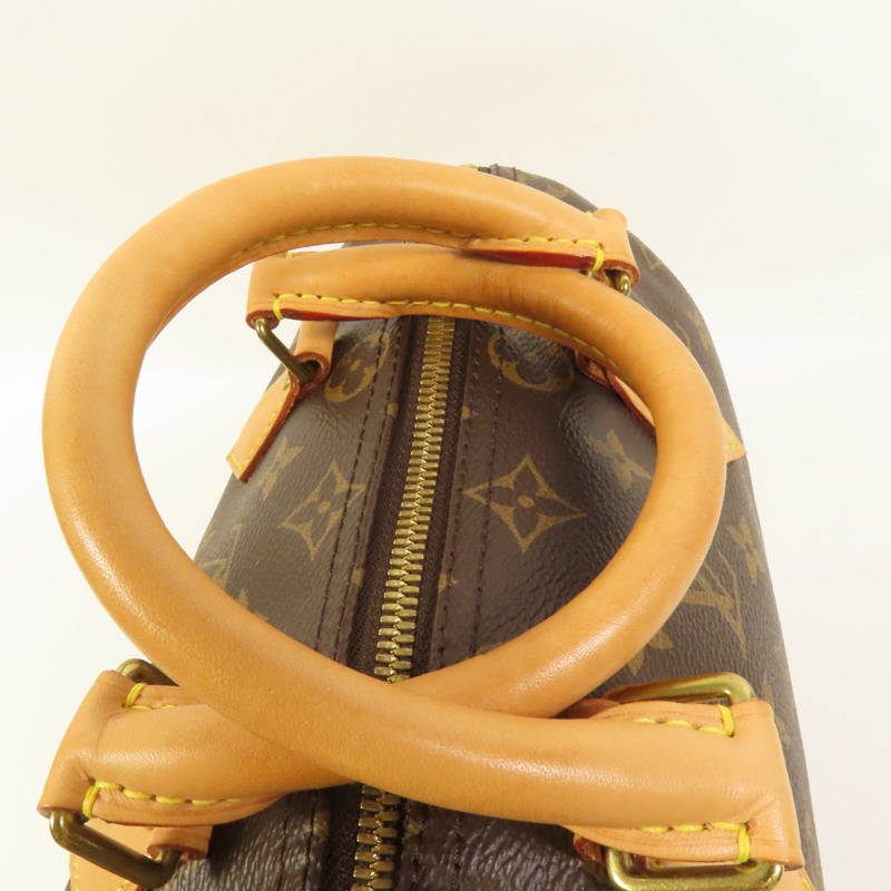 LOUIS VUITTON Monogram Speedy Bandouliere 25金扣手挽肩背兩用袋-14