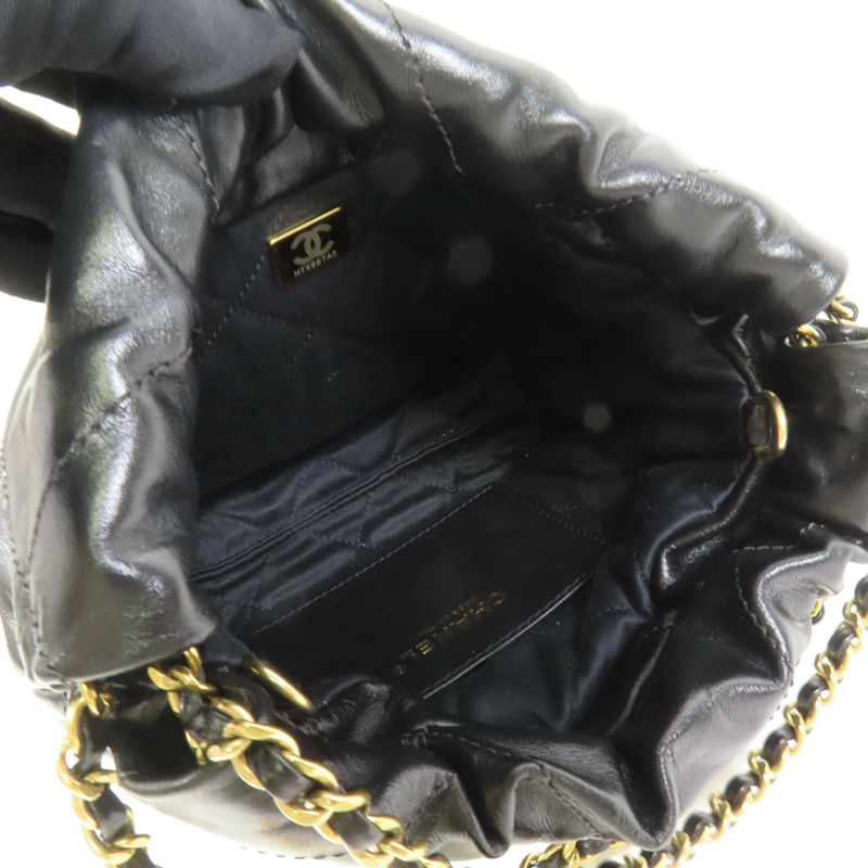 CHANEL Chanel 22 Mini金扣手挽肩背兩用袋-4