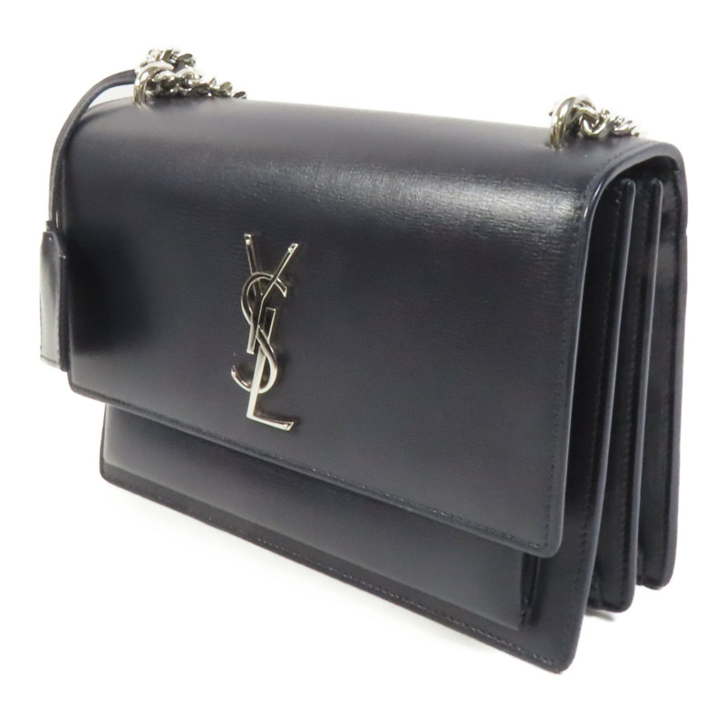 SAINT LAURENT 牛皮皮革Sunset Medium銀扣肩背袋-2