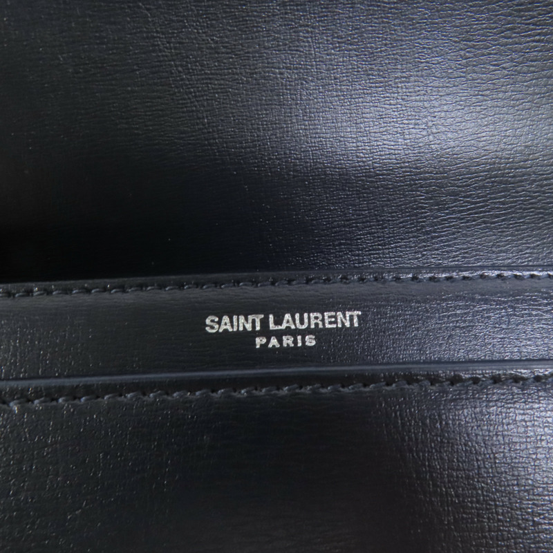 SAINT LAURENT 牛皮皮革Sunset Medium銀扣肩背袋-8