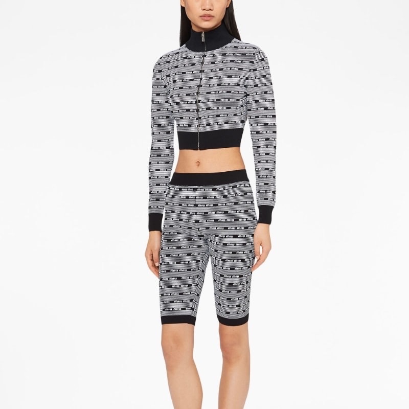 Miu Miu 女士 徽標休閒夾克IT-36 IT-38 IT-40碼-1