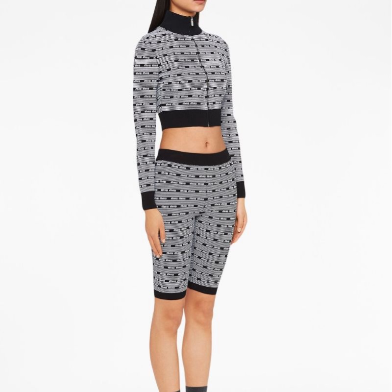 Miu Miu 女士 徽標休閒夾克IT-36 IT-38 IT-40碼-5