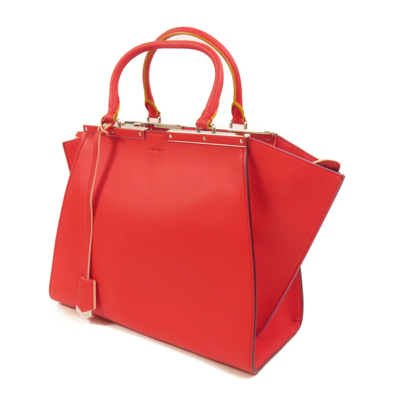 FENDI 牛皮皮革3 Jours銀扣手挽肩背兩用袋-2