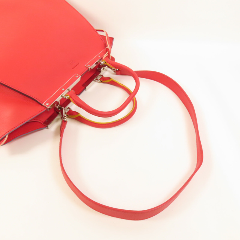 FENDI 牛皮皮革3 Jours銀扣手挽肩背兩用袋-5