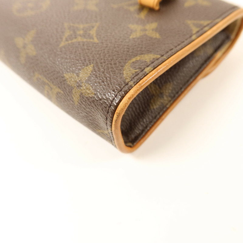 LOUIS VUITTON Monogram Pochette Florentine XS金扣腰包-12