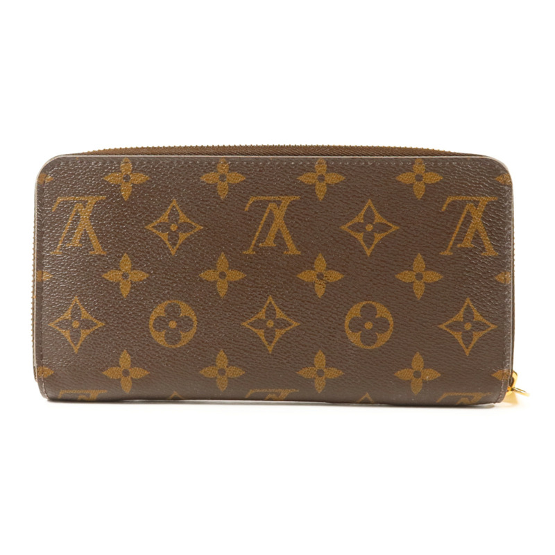LOUIS VUITTON Monogram Zipper Long Wallet金扣拉長鏈錢包-1