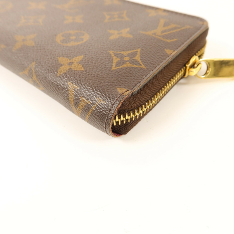 LOUIS VUITTON Monogram Zipper Long Wallet金扣拉長鏈錢包-9