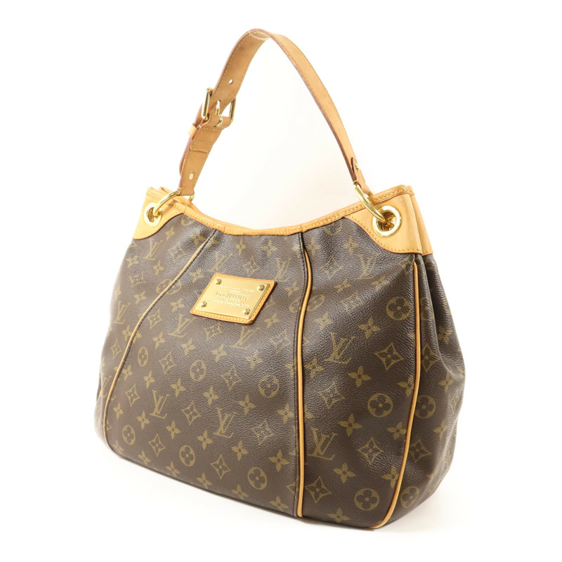 LOUIS VUITTON Monogram Galliera PM金扣肩背袋棕色-2