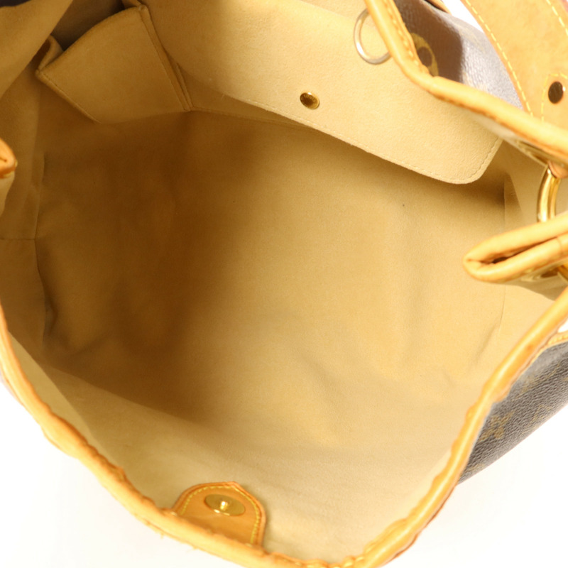 LOUIS VUITTON Monogram Galliera PM金扣肩背袋棕色-5