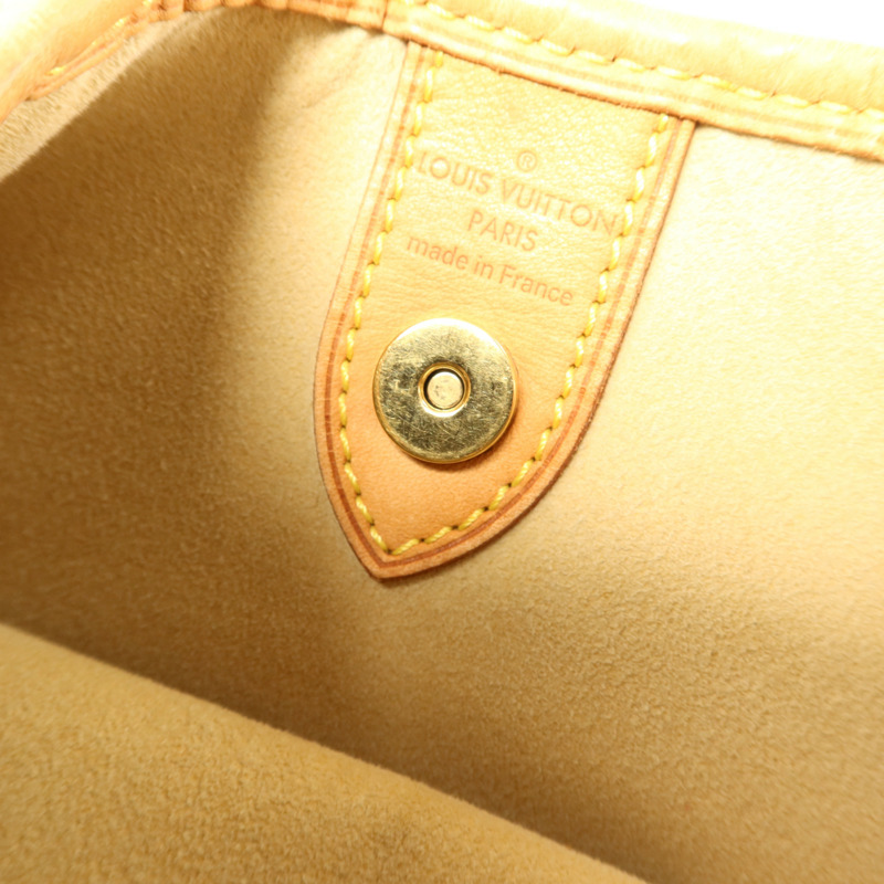 LOUIS VUITTON Monogram Galliera PM金扣肩背袋棕色-8