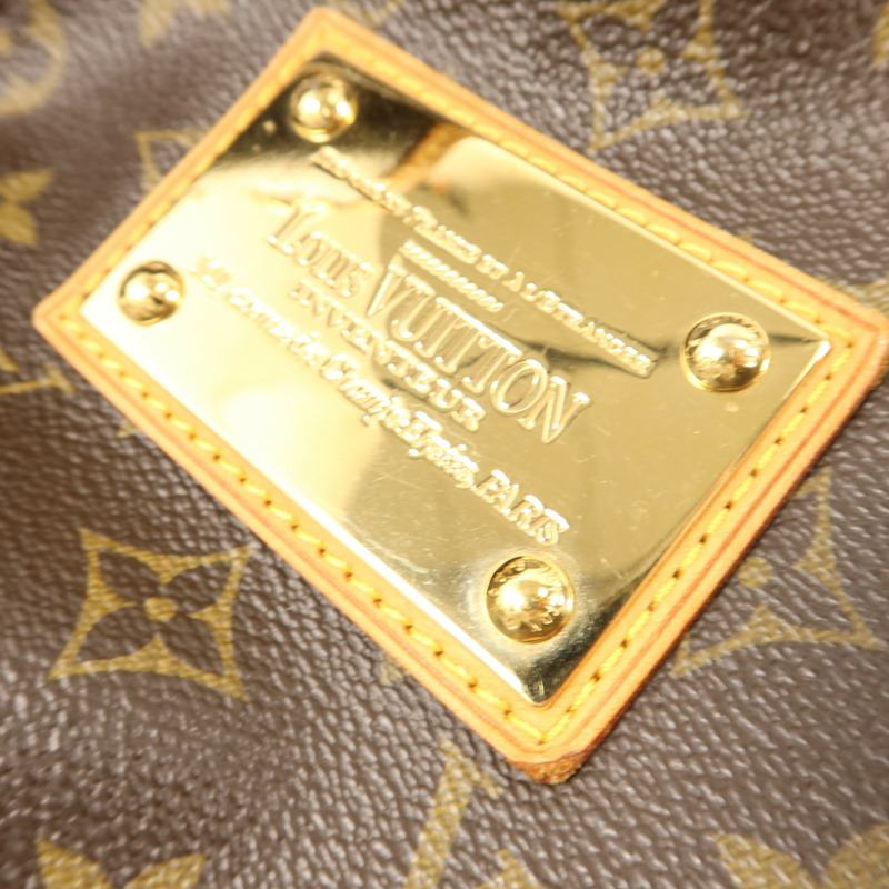 LOUIS VUITTON Monogram Galliera PM金扣肩背袋棕色-9