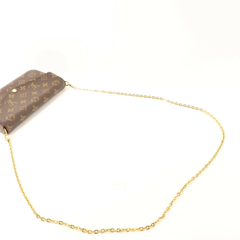 LOUIS VUITTON Monogram Pochette Felicie金扣鏈帶肩背袋-4
