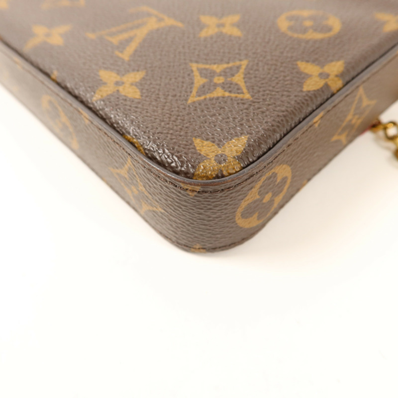 LOUIS VUITTON Monogram Pochette Felicie金扣鏈帶肩背袋-12