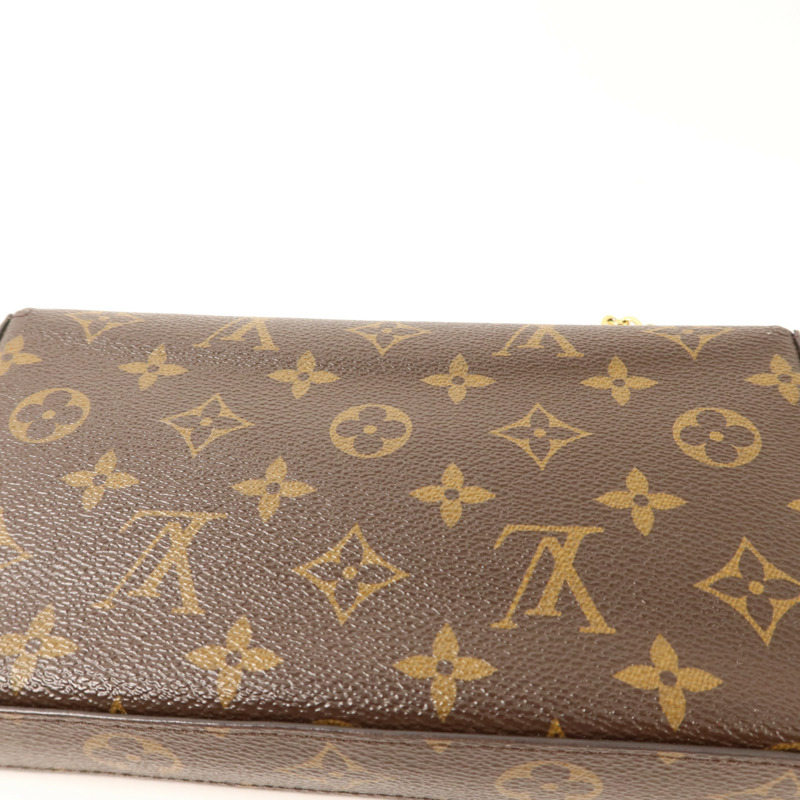LOUIS VUITTON Monogram Pochette Felicie金扣鏈帶肩背袋-14