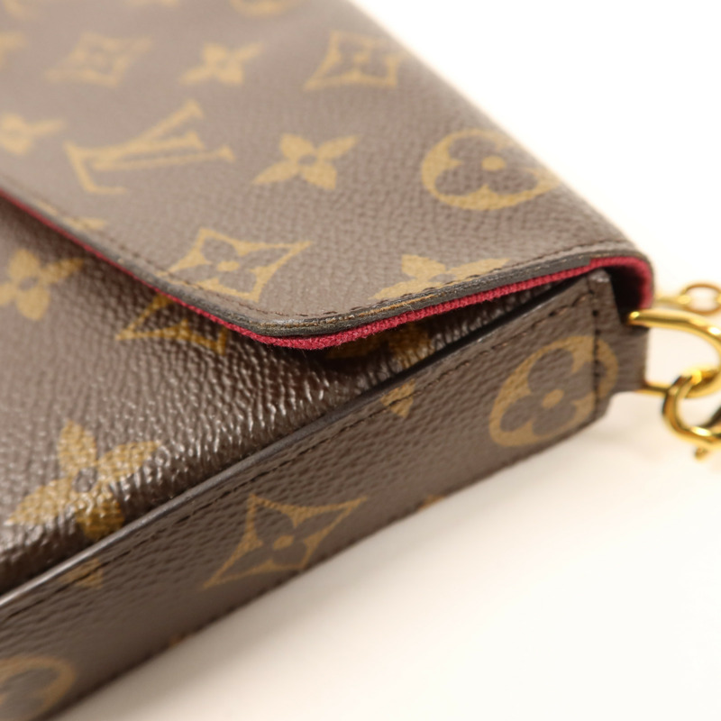 LOUIS VUITTON Monogram Pochette Felicie金扣鏈帶肩背袋-15