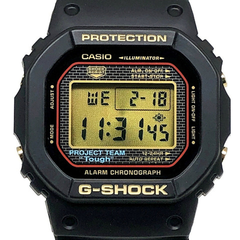 卡西歐 G-SHOCK DW-5025SP-1 25週年紀念腕錶，限量版（2008枚），PROJECT TEAM Tough Gold IP 旋入式後蓋，2008年5月發售，Mikunigaoka 商店