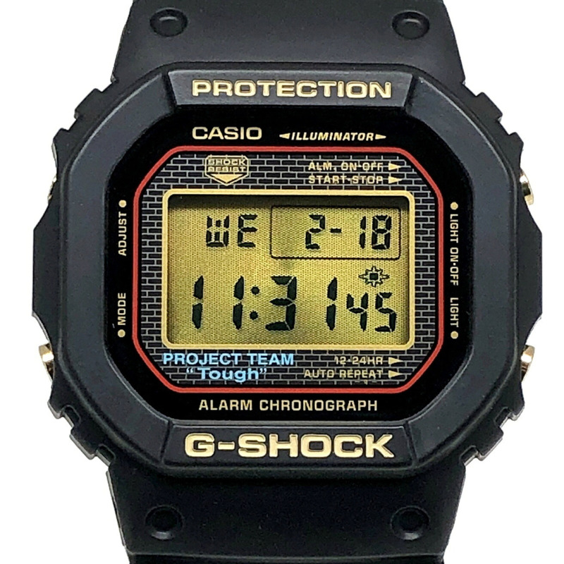 卡西歐 G-SHOCK DW-5025SP-1 25週年紀念腕錶,限量版(2008枚),PROJECT TEAM Tough Gold IP 旋入式後蓋,2008年5月發售,Mikunigaoka 商店-0