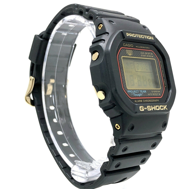 卡西歐 G-SHOCK DW-5025SP-1 25週年紀念腕錶,限量版(2008枚),PROJECT TEAM Tough Gold IP 旋入式後蓋,2008年5月發售,Mikunigaoka 商店-1