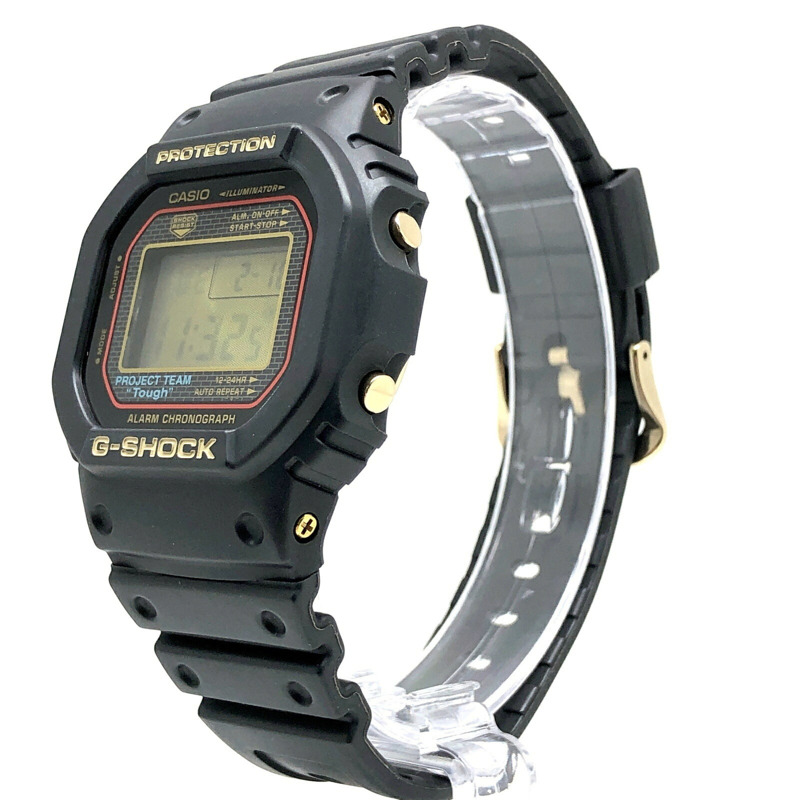 卡西歐 G-SHOCK DW-5025SP-1 25週年紀念腕錶,限量版(2008枚),PROJECT TEAM Tough Gold IP 旋入式後蓋,2008年5月發售,Mikunigaoka 商店-2