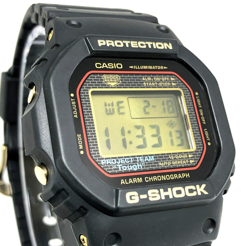 卡西歐 G-SHOCK DW-5025SP-1 25週年紀念腕錶,限量版(2008枚),PROJECT TEAM Tough Gold IP 旋入式後蓋,2008年5月發售,Mikunigaoka 商店-3