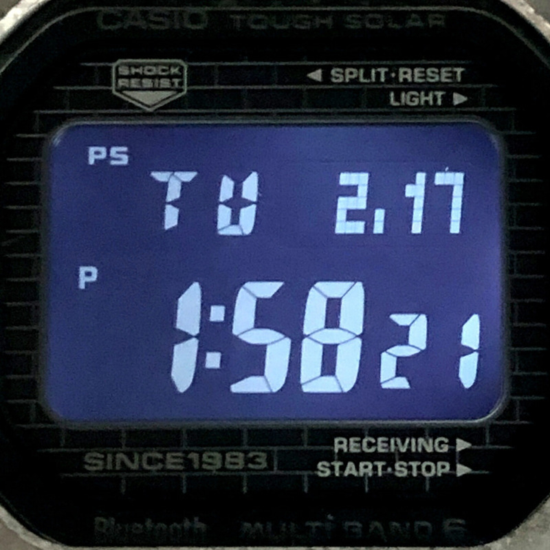 卡西歐 G-SHOCK GMW-B5000PS-1 40週年紀念版復刻腕錶，全金屬錶殼，電波太陽能動力，藍牙，手機連接功能，銀色錶殼，TIC鍍膜，2023年4月發售，Mikunigaoka 專賣店-8